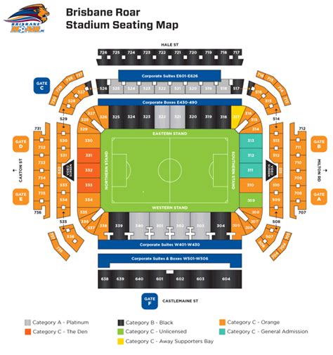 brisbane stadium seat map